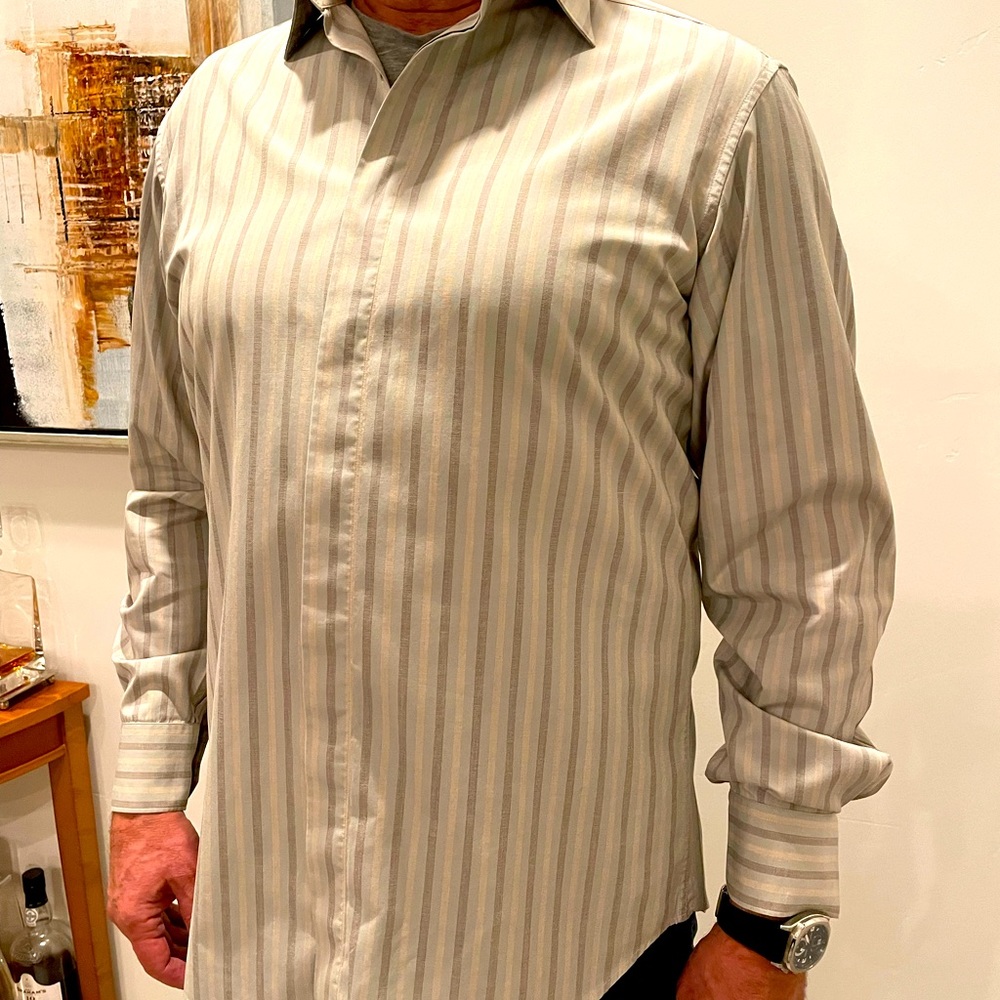Cerruti 1881  Italian Mens button down shirt SZ 16. 41x16 Mint condition!